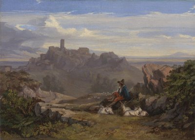 Paisagem com Cabrera, c.1842 de Edward Lear