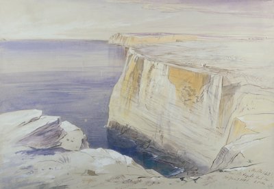 Malta, Perto de St. Angelo Hal Far de Edward Lear