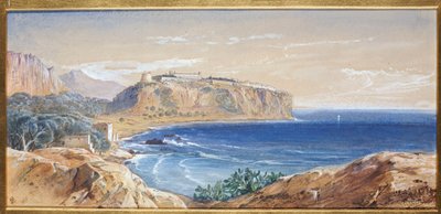 Mônaco de Cap d "Ail, 1865 de Edward Lear