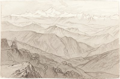 Monte Kinchinjunga All Things Fair, 1874. de Edward Lear