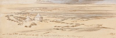 Perto de Beer El Abt, 16:30h, 28 de março de 1867 (23) de Edward Lear