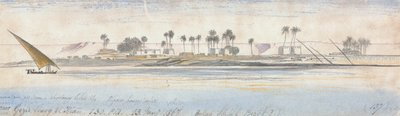 Perto de Gezir Sherg el Hian de Edward Lear