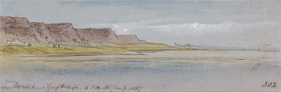 Perto de Mereeh ou Garf Hossayn, 16:00 h, 31 de janeiro de 1867 (302) de Edward Lear