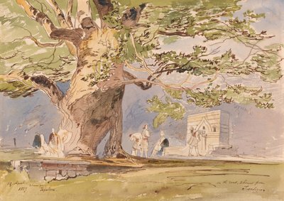 Na estrada, a duas horas de Tepelene, 19 de abril de 1857 de Edward Lear