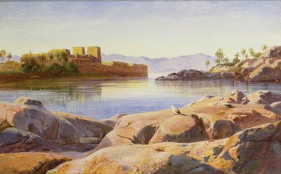 Philae no Nilo de Edward Lear