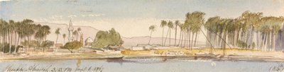 Sheikh Abadeh, 15h15, 6 de janeiro de 1867 (84) de Edward Lear