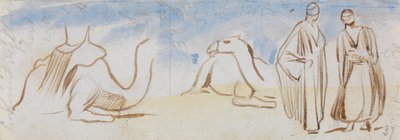 Estudos sobre camelos e homens egípcios de Edward Lear