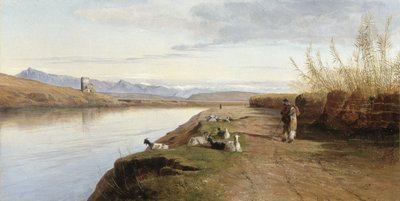 O Campagna Romano, 1860 de Edward Lear