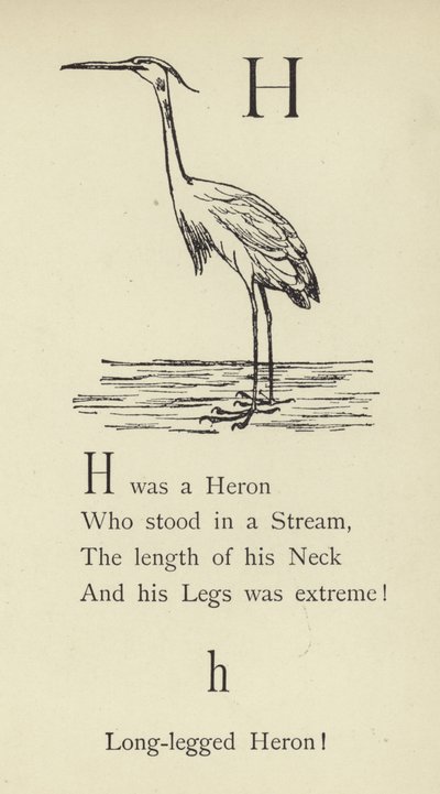 A letra H de Edward Lear