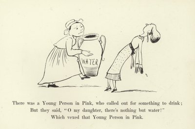 Houve um jovem em Pink, que pediu algo para beber de Edward Lear
