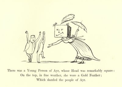 Havia um jovem de Ayr, cuja cabeça era notavelmente quadrada de Edward Lear