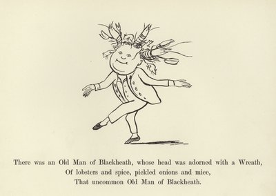 Havia um velho homem de Blackheath, cuja cabeça estava adornada com uma coroa de flores de Edward Lear