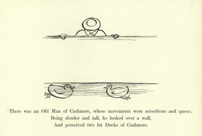 Havia um velho homem de cashmere, cujos movimentos eram scroobious e queer de Edward Lear