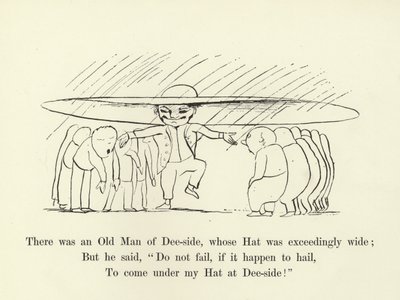 Havia um Velho de Dee-side, cujo Hat era excessivamente largo de Edward Lear