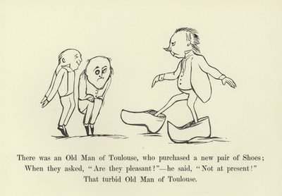Houve um velho de Toulouse, que comprou um novo par de sapatos de Edward Lear