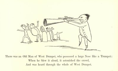 Havia um Velho do West Dumpet, que possuía um nariz grande como uma trombeta de Edward Lear