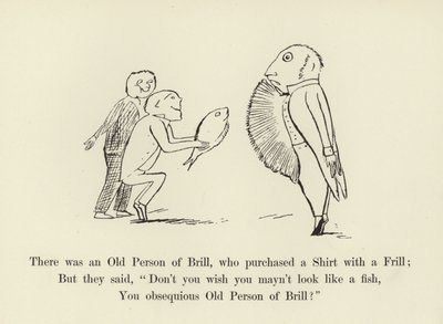 Havia uma pessoa idosa de Brill, que comprou uma camisa com um babado de Edward Lear