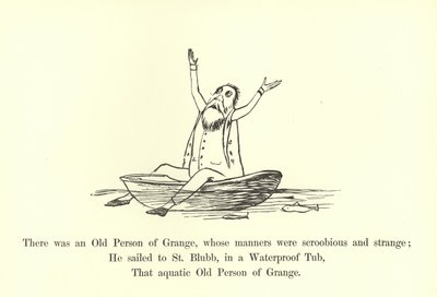 Havia uma pessoa idosa de Grange, cujos modos eram scroobious e estranho de Edward Lear