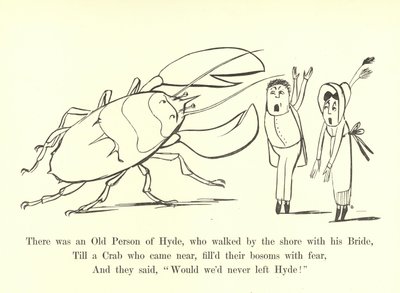Havia uma pessoa idosa de Hyde, que andou pela praia com sua noiva de Edward Lear