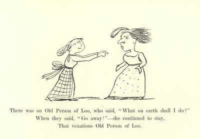 Havia uma Velha Pessoa de Loo, que disse: O que na terra devo fazer de Edward Lear