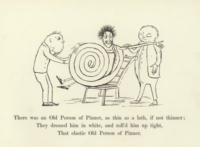 Havia uma Pessoa Antiga de Pinner, tão magra quanto uma ripa, se não mais magra de Edward Lear