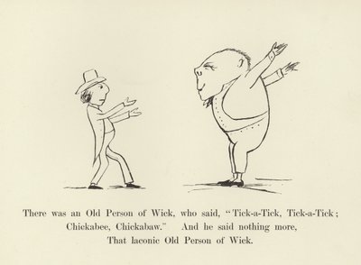 Havia um velho de Wick, que dizia: Tick-a-Tick, Tick-a-Tick; Chickabee, Chickabaw de Edward Lear