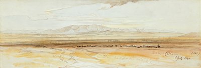 Duas vistas de Tebas de Edward Lear