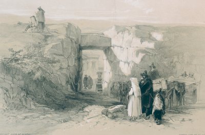 Visões em Roma e seus arredores: O antigo portão ciclópico de Alatri de Edward Lear