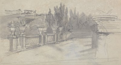 Villa Torlania, anteriormente Villa Conti, Erascati de Edward Lear