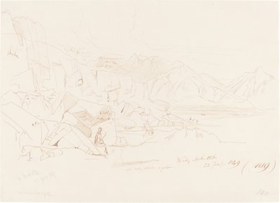Vale do Escritório, 1849. de Edward Lear