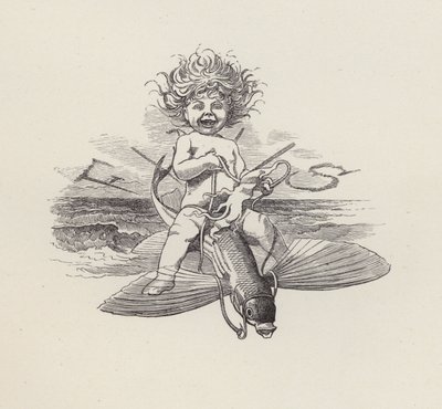 Ilustração para The Water-Babies de Charles Kingsley (gravura) de Edward Linley (after) Sambourne