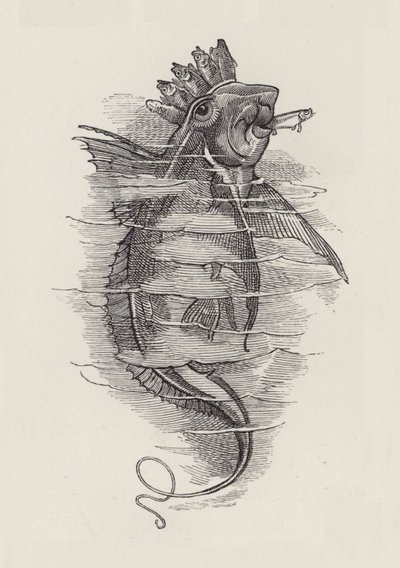 Ilustração para The Water-Babies de Charles Kingsley (gravura) de Edward Linley (after) Sambourne