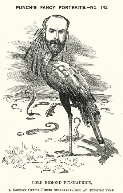 Soco cartoon: Edmond Fitzmaurice de Edward Linley (after) Sambourne