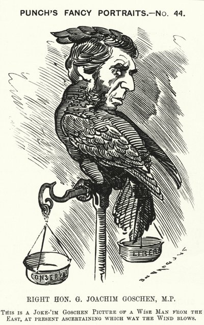 Soco cartoon: George Goschen de Edward Linley (after) Sambourne