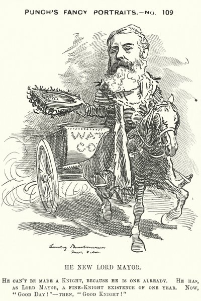 Soco cartoon: Sir Robert Fowler de Edward Linley (after) Sambourne