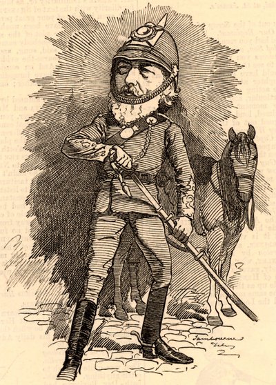 Frederick Lord Leighton em uniforme militar de Edward Linley Sambourne