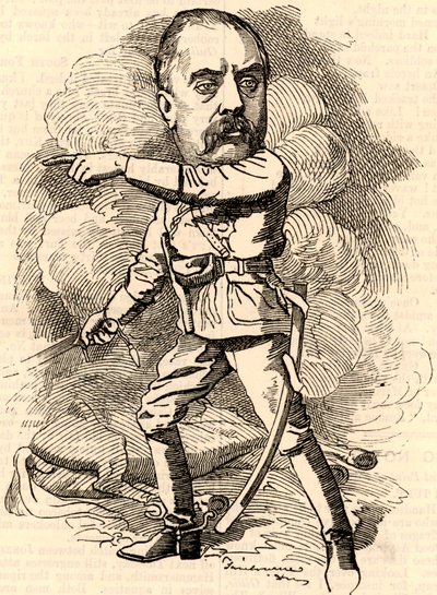Gerald Graham (1831-1899) Oficial do exército inglês que serviu nos Royal Engineers de Edward Linley Sambourne