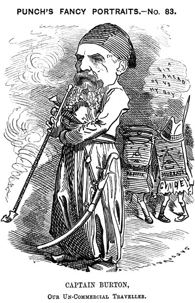 Richard Francis Burton, explorador inglês e orientalista, 1882 de Edward Linley Sambourne
