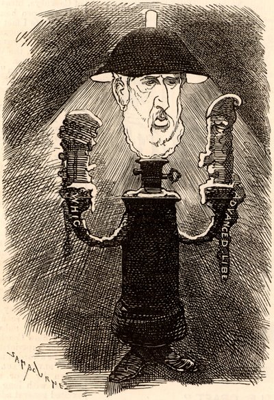 Spencer Compton Cavendish (1833-1908) Estadista liberal inglês de Edward Linley Sambourne