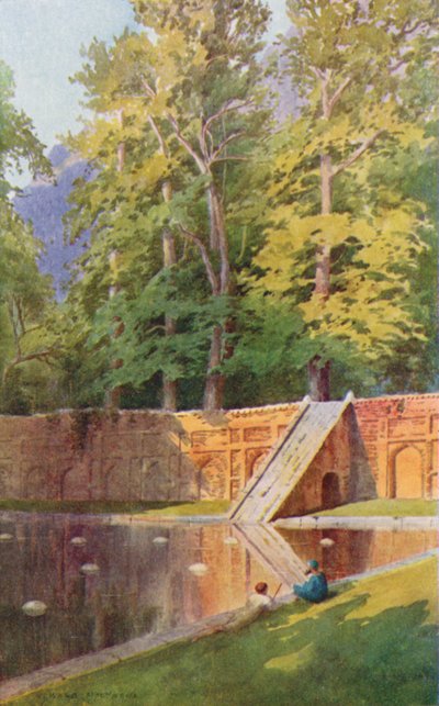 Um terraço do Nishat Bagh de Edward Mary Joseph Molyneux