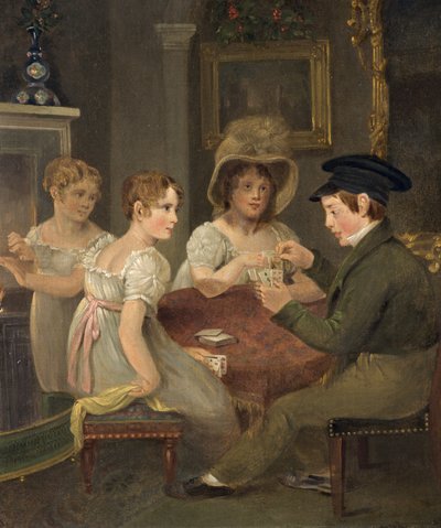 Sra. Sarah Cornock e seus três filhos, c.1810 de Edward Matthew Pearce