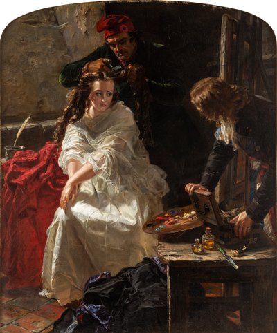 Charlotte Corday na Prisão da Conciergerie, 1862. de Edward Matthew Ward