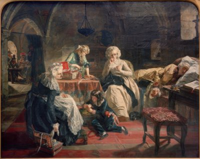 A Família Real Francesa na Prisão do Templo de Edward Matthew Ward