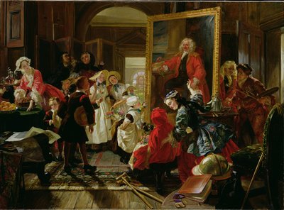 O estúdio de Hogarth em 1739 (óleo sobre tela) de Edward Matthew Ward