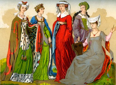 Mulheres nobres inglesas, séculos XV e XVI, 1849. de Edward May
