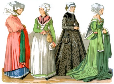 Mulheres de Nuremberg, Alemanha, século XVI 1849. de Edward May