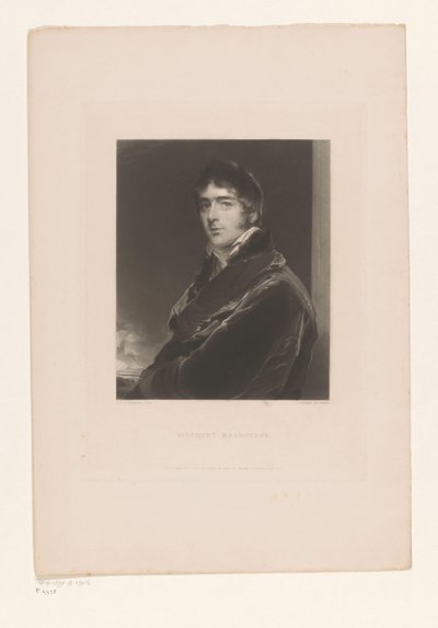 Portret de William Lamb Visconde de Melbourne de Edward McInnes