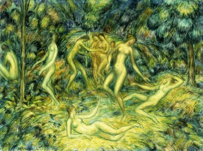 Ninfas dançando, 1918 de Edward Middleton Manigault