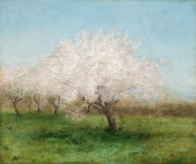 Macieiras num prado 1890 (Óleo sobre tela) de Edward Mitchell Bannister