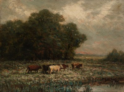 Sem título (paisagem com gado a pastar) de Edward Mitchell Bannister